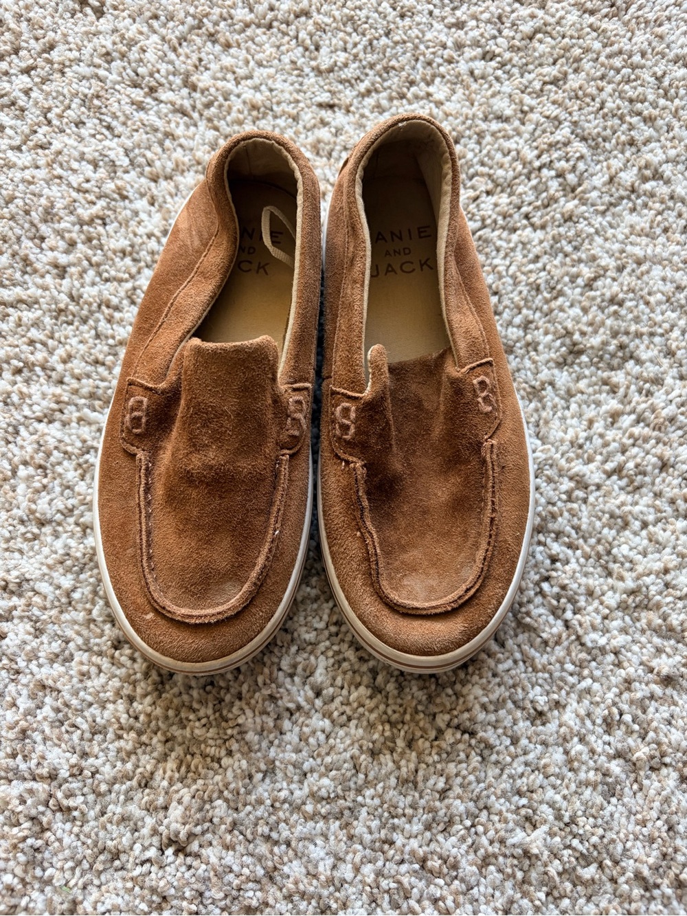 Brown Suede Janie and Jack Loafers